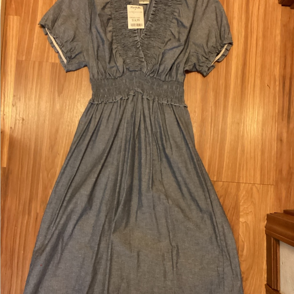 Lilly Lou Denim Blue Dress, size Medium, NWT